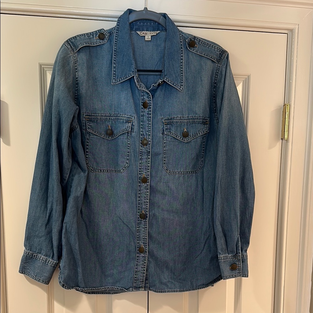 Cabi Lightweight Denim Jacket - size L